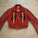 1930s 1940s Vtg Vintage Red Black Chimayo Cuorderoy Womens Jacket Southwestern
