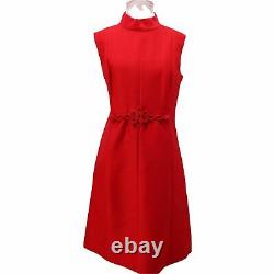 1960's Womens Med Raw Silk Peck & Peck Cocktail dress Vintage Party