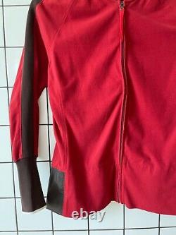 1999 Vintage Womens PRADA Jacket Track Top Bomber Coat Red Size M