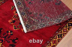 3x11 Vintage RED Hand Knotted Oriental Carpet Runner Wool Traditional Area Rug