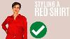 5 Ways To Wear A Red Shirt For Women Over 50 Try On With Me