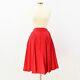 50s Vintage Womens S Red Circle Skirt Junior House