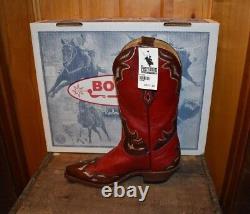 7.5C Boulet Vintage Style Red Boot