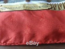 AUTH. Vintage Hermes Jacquard Silk Scarf Napoleon by Phillip Ledoux 90CM