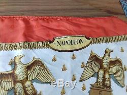 AUTH. Vintage Hermes Jacquard Silk Scarf Napoleon by Phillip Ledoux 90CM