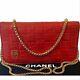 Authentic Chanel Cc Icon Red Leather Bifold Walletus Seller