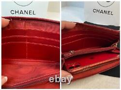 AUTHENTIC CHANEL CC PATENT Leather Long WalletUS SELLER