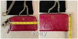 AUTHENTIC CHANEL Camilla Black Leather CC Zip Around Long WalletmUS SELLER