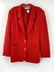 Agnona Altuna Vintage Red Collared Blazer Jacket