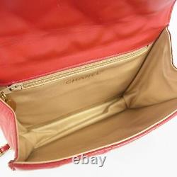 Auth CHANEL Vintage Matelasse Leather Chain Shoulder Bag 16712bkac