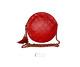 Auth Chanel Round Lipstick Red Vintage Bag 24k Real Gold Hardware
