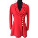 Authentic Chanel Vintage Cc Logos Button Long Sleeve Jacket Red Y02153b