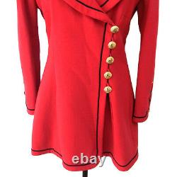 Authentic CHANEL Vintage CC Logos Button Long Sleeve Jacket Red Y02153b