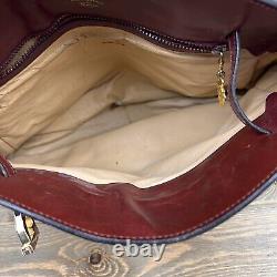 Authentic Gucci Vintage Suede Burgundy Red Purse Handbag