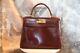 Authentic Vintage Hermes Red Kelly 28cm Rouge G Box Calf Leather