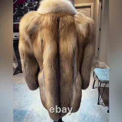 Authentic Vintage Red Fox Fur Coat From Montreal