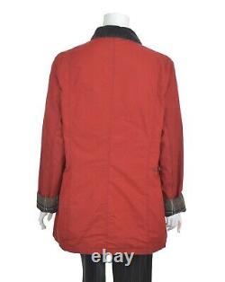 BARBOUR Women's Vintage Beadnell Red Wax Tartan LWX0155RE72 Size 18UK / 14US