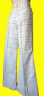 BIG E Vintage Levi BELL Bottoms 60s 70s flare pant jean disco for GALS white red