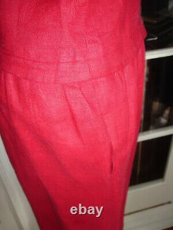 BOMBSHELL 60s OSCAR DE LA RENTA / SAKS RED TAILORED COCKTAIL DRESS VINTAGE