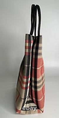 BURBERRY Vintage Rare Red Check Tote
