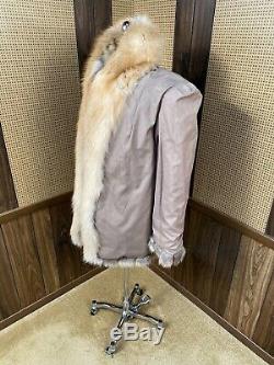 Beautiful Vintage Golden Island Red Fox Fur Coat Jacket Stroller Small 4 6