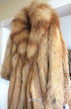 Beautiful Vintage Red Fox Women's Coat Sz. L