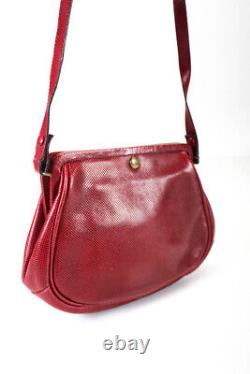 Bottega Veneta Womens Single Strap Framed Vintage Marco Polo Handbag Red