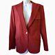 Burberry Patrick James Vintage Red Wool Blazer Jacket Womens Small Or Medium