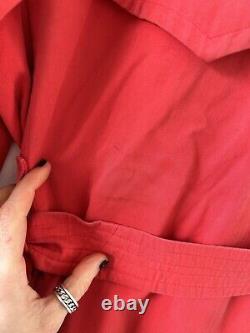 Burberry Trench Coat Vintage Red Women 10 Uk (38 Eur) (6 US) Check