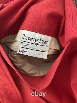 Burberry's London 12 EXLONG BR892D vintage red Womens trench coat