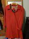 Burberrys Vintage Prorsum Trench Womens Red Size 14 Petite