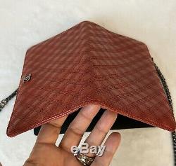 CERTIFIED AUTH. CHANEL Red Quilted Long WalletUS SELLER