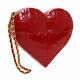 Chanel Choco Bar Heart Shaped Cc Clutch Party Bag Red Plastic Vtg Gs01987c