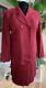 Christian Dior Vintage Worsted Pure Wool Burgundy Red Maroon Skirt Suit Size 2/4