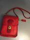 Coach Rare Nyc Vintage Red Leather Small Shoulder Pouch