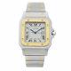 Cartier Santos Galbee Steel Gold Roman Cream Dial Automatic Watch 2961