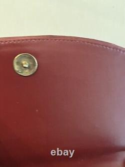 Cartier Vintage Must Shoulder Bag Leather Bordeaux. New Old Stock