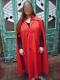 Celebrity Owned Rare Valentino Vintage Red Riding Hood Rain Cape/coat On Sale