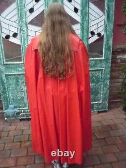 Celebrity owned rare Valentino vintage red riding hood rain cape/coat ON SALE