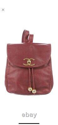 Chanel Vintage Red Backpack