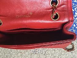 Chanel Vintage Red Leather Bag