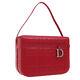 Christian Dior Lady Dior Cannage Hand Bag Cm0077 Red Leather Vintage Bt16878