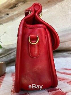 Coach Vintage Mini Willis Winnie in Red #9023 Mint Condition (Made in USA)