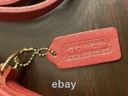 Coach Vintage RED Court Crossbody Shoulder Satchel Bag Made USA