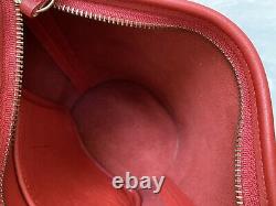 Coach Vintage Red Leather Duffle Bucket Bag 9019 USA Euc