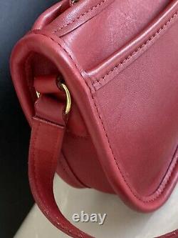 Coach Vintage Red Leather Wendie Crossbody Bag 9031