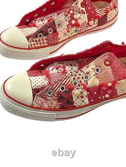 Converse Vintage RED All Star Low Top Shoes Mens 8 Womens 10 Limited Edition