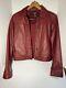 Dkny Burnt Red 100% Leather Jacket Vintage Sz 4 Excellent Condition? Beautiful