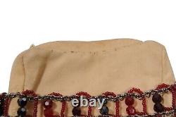 Daniel Swarovski Womens Vintage Mini Shoulder Tote Bag Red Black Crystal Strass