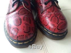 Doc Dr. Martens Boots Red Soles Imprint Made In England Rare Vintage 6uk Usw8m7